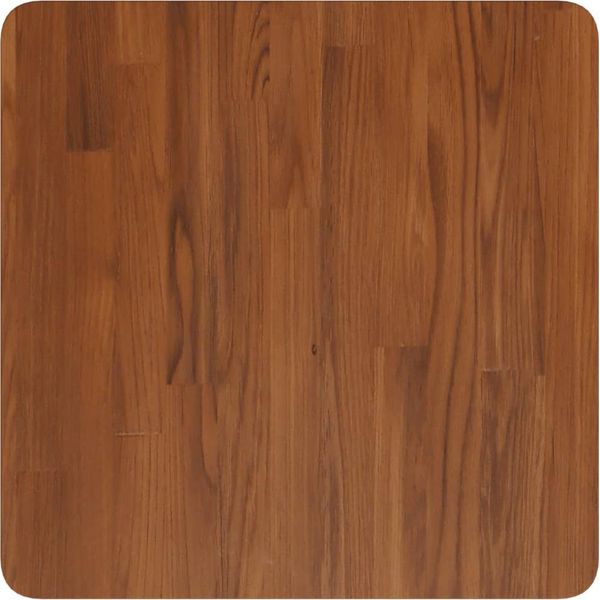 Vidaxl Piano Del Tavolo Quadrato Marrone Scuro 50X50X2,5Cm Rovere Trattato-image