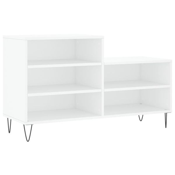 Vidaxl Portascarpe Bianco 102X36X60 Cm Materiale A Base Di Legno-image