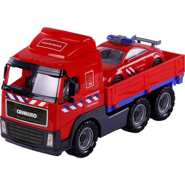 Set Di Camion Giocattolo Dei Vigili Del Fuoco Con Autopompa In Scala 1:16 In Plastica-image