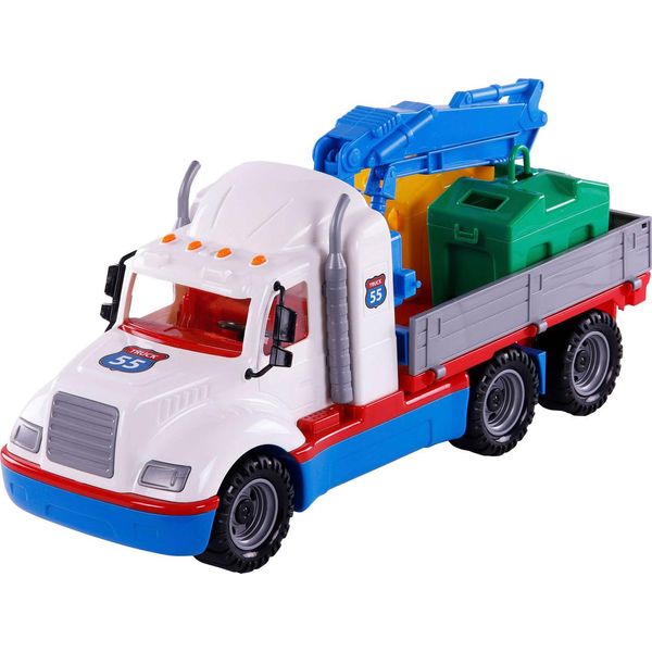 Camion Container Torpedo Giocattolo Scala 1:16 Con Gru-image