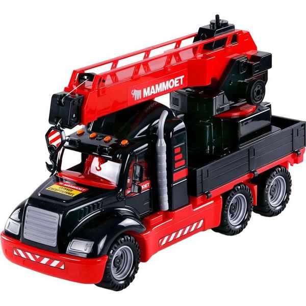 Camion Gru Cavallino Auto Giocattolo Rosso Scala 1:16 Plastica-image
