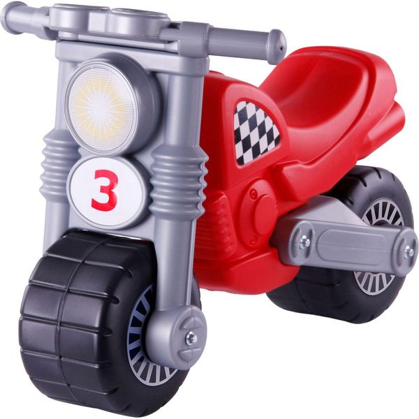 Bicicletta Motorizzata In Plastica Rossa Per Bambini - Giocattolo Cavalcabile-image