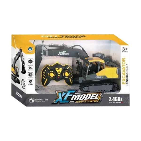 Escavatore Rc Giocattolo Con Cingoli - Veicolo Da Costruzione Telecomandato-image