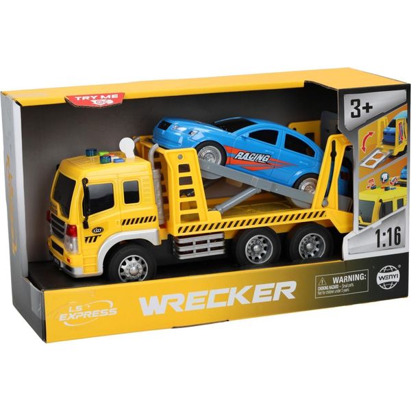 Camioncino Trasportatore Giocattolo Con Luce E Suono In Plastica-image