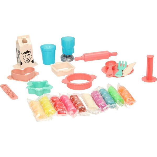 Set Di Argilla Da Modellare Giocattolo Creativo Latte E Cibo Con 10 Colori Di Argilla Da Modellare-image