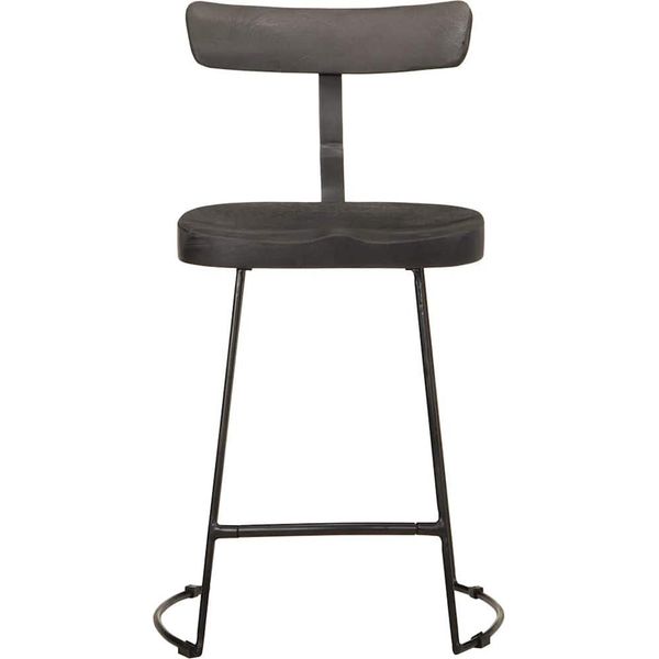 Vidaxl Sgabello Da Bar 2 Pezzi Nero 49X43X79 Cm In Legno Massiccio Di Mango-image