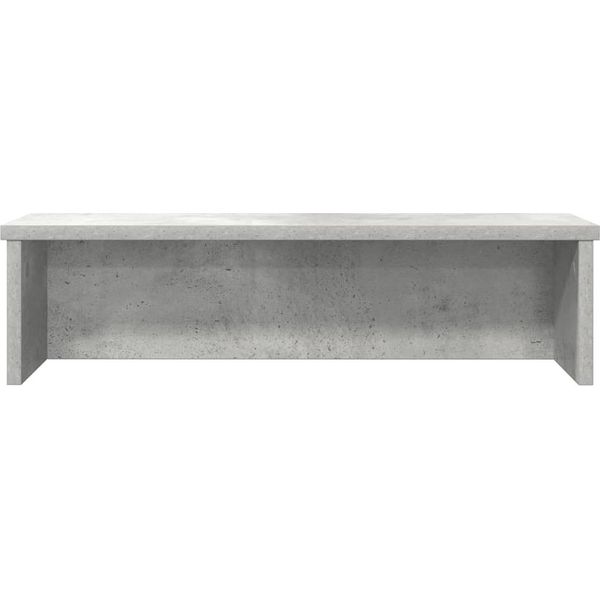 Vidaxl Scaffale Da Cucina Impilabile In Cemento Grigio 60X15X16 Cm Materiale A Base Di Legno-image