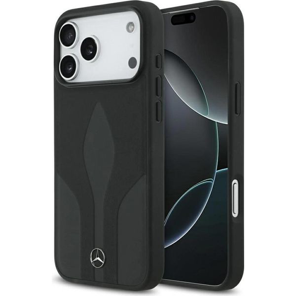 Etui Mercedes Leather The Move Magsafe Na Iphone 17 Pro Max - Czarne-image