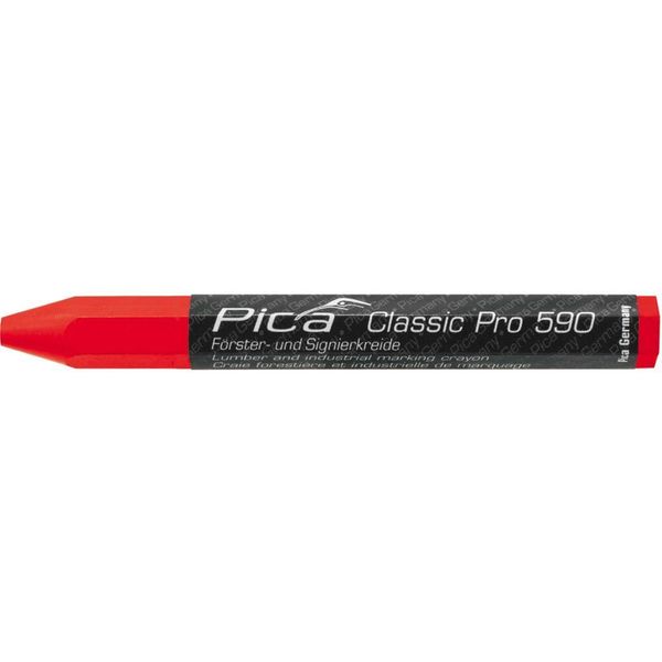 Pica Gesso Per La Silvicoltura E La Marcatura Classic Pro 590 12 Pezzi 12 X 120 Mm Rosso-image