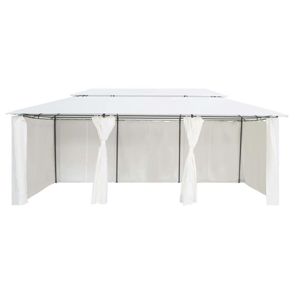 Padiglione Con Tende 600X298X270 Cm Bianco 180G/M²-image