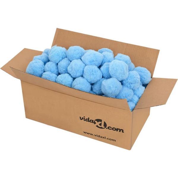 Vidaxl Palline Per Filtro Piscina Antibatteriche Blu 1400 G Polietilene-image