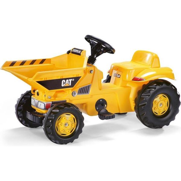 Rolly Toys Veicolo A Pedali Cantiere Dumper Cat, Con Benna Ribaltabile, Da 2,5 Anni-image