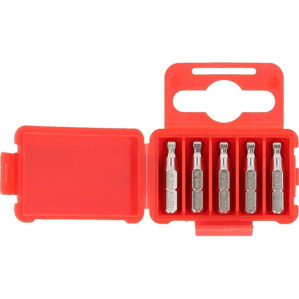 Ks Tools 1/4" Bit Esagonale 25 Mm Testa Sferica 3/16"" Confezione Da 5 Pezzi - 911.3721"-image