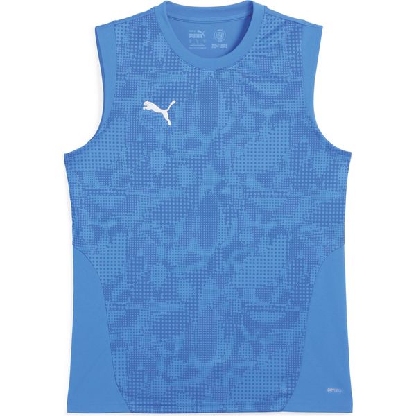 Puma Teamcup Maglia Da Allenamento Senza Maniche Uomo Blu Argento Taglia 3XL-image