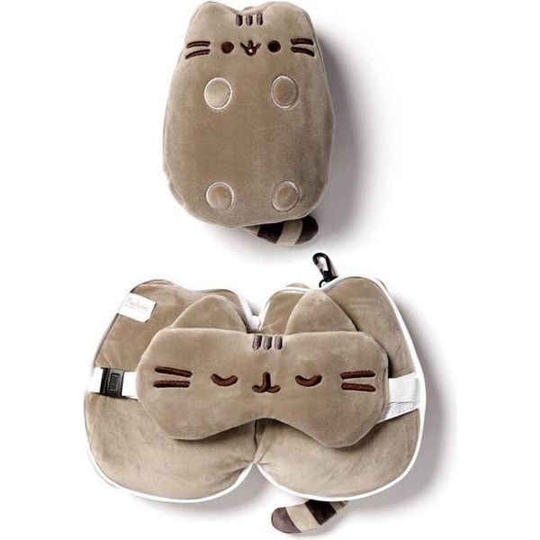 Cuscino Da Viaggio Pusheen Relaxeazzz Con Maschera Per Gli Occhi-image