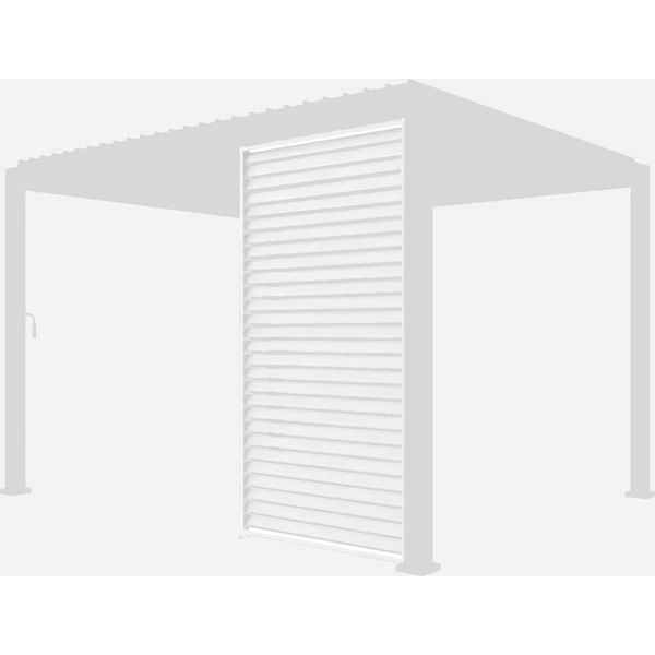 Persiana In Alluminio Da 130Cm Per Pergola A Lamelle Triomphe, Bianco-image