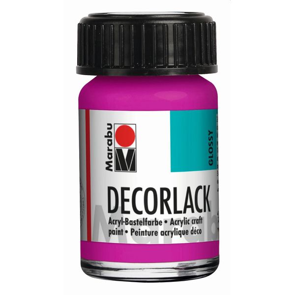 Marabu 1130 39 014 Decorlack Acryl, Magenta 014, 15 Ml-image