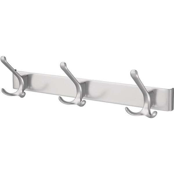 Binario 0822-0823 3 Ganci A.96Mm Lm Anodizzato Argento H.102Mm Hermeta-image