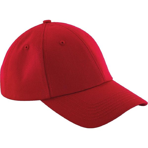 Beechfield Unisex Authentic 6 Panel Baseball Cap BC3682 (Taglia Unica) (Rosso)-image