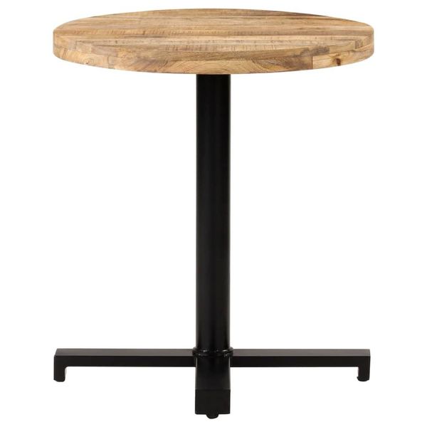 Vidaxl Tavolo Da Bistrot Rotondo Ø70X75 Cm Legno Di Mango Grezzo-image