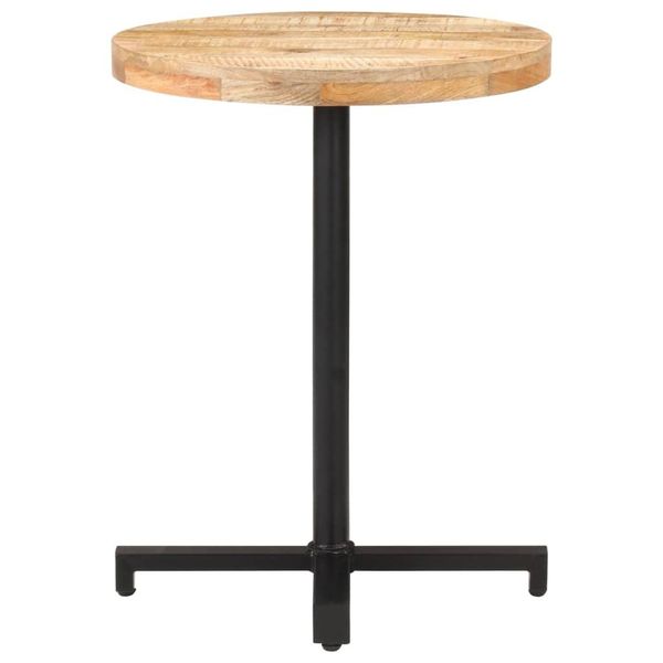 Vidaxl Tavolo Da Bistrot Rotondo Ø60X75 Cm Legno Di Mango Grezzo-image