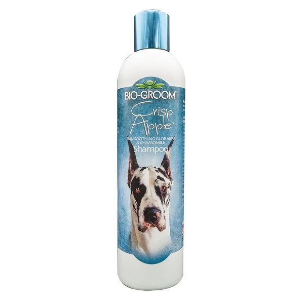 Biogroom Crisp Apple Shampoo Lenitivo Per Cani Con Aloe Vera E Camomilla, Concentrato 1:8, 355 Ml (Diluito 3,2 L)-image