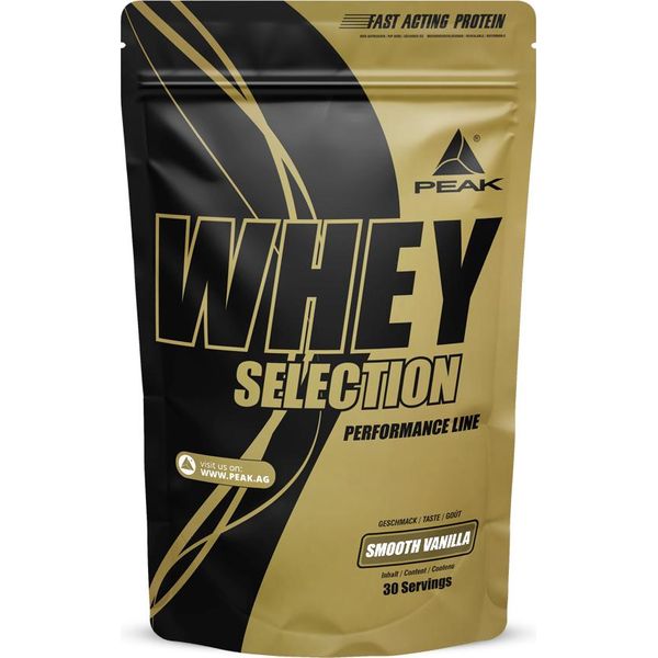 Whey Selection - 900G : Smooth Vanilla I 30 Porzioni I Proteine Multicomponente I Isolato Di Siero Di Latte I Concentrato Di Siero Di Latte I Idrolizzato Di Siero Di Latte I Isolato Di Proteine Di Soia I L-Leucina Aggiunta I Costruzione Muscolare-image