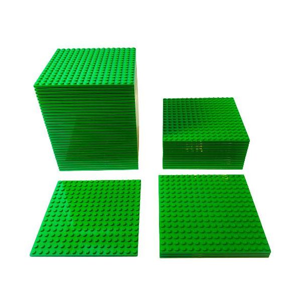 Lego® 16X16 Piastre Da Costruzione Verdi Costruibili Su Entrambi I Lati - 91405 Nuovo! Quantità 3X-image