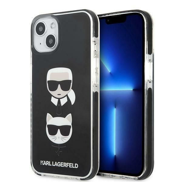 Karl Lagerfeld Klhcp13Mtpe2Tk Custodia Rigida Per Iphone 13/ 14 / 15 6,1 Czarny/Nero Karl&Choupette Head-image