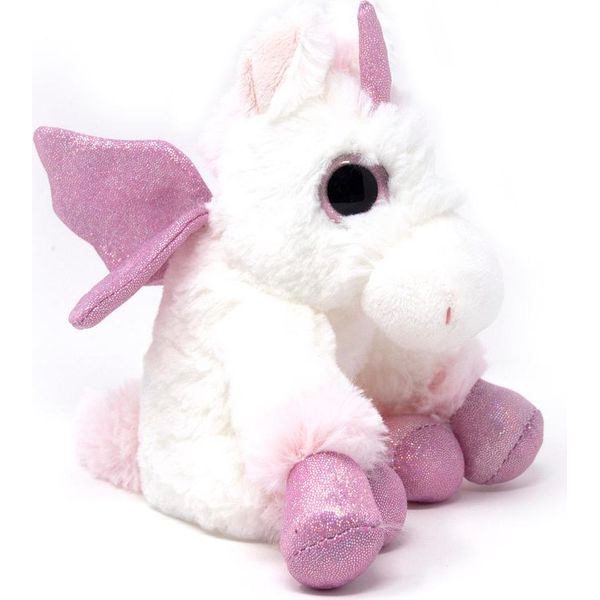 Cornelissen - Peluche - Unicorno - Seduto Bianco/Rosa - 20 Cm-image