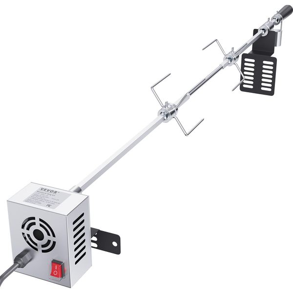 Vevor Maialino Da Latte Griglia Agnello 100,6 Cm, 12 Kg Acciaio Inox Spiedo Griglia Arrosto 9 W, Agnello Griglia Barbecue Carrello Barbecue, Grande Griglia Spiedo Adatto Per Tacchino, Prosciutto Ecc.-image