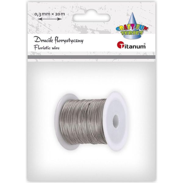 Filo Per Fioristi 0,3Mmx20M Argento Titanio-image