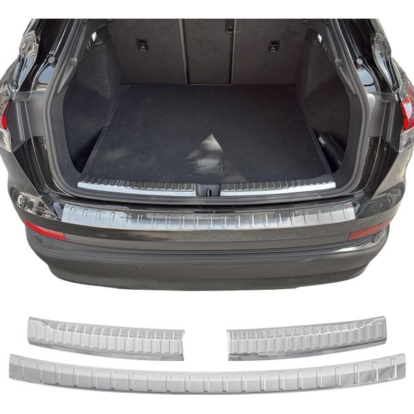 Protezione Paraurti In Acciaio Inox Interno + Esterno Opaco Adatta Per Audi Q4 E-Tron Sportback Bj Dal 2024>-image