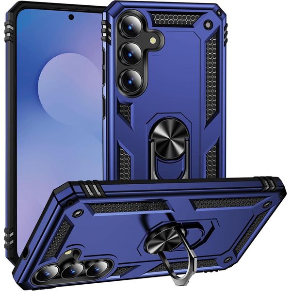 Custodia Per Cellulare Armor Shield Per Samsung Galaxy S25 Fe Cover Custodia Ultra Ibrida Per Cellulare, Blu-image