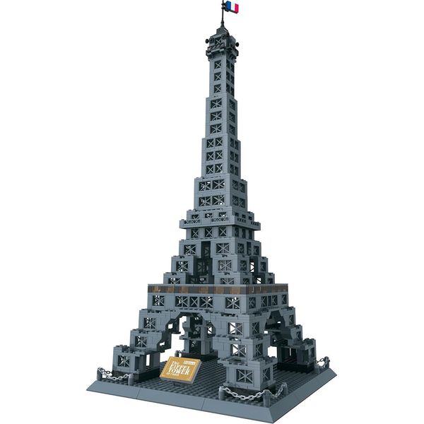 Kit Di Modellini Coil, Modello Architettonico, Blocchi Da Costruzione, Blocchi Da Gioco, Blocchi Compatibili, Torre Eiffel Di Parigi, 976 Pezzi.-image