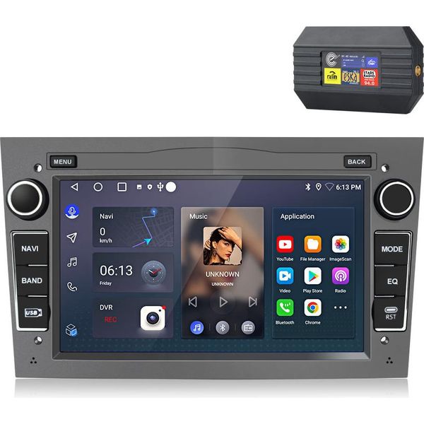 Dab+ Carplay Android 15 Autoradio Gps Navi Wifi Bt Per Opel Astra H Corsa C D Zafira Swc Usb 2GB+64GB Con Adattatore Dab-image