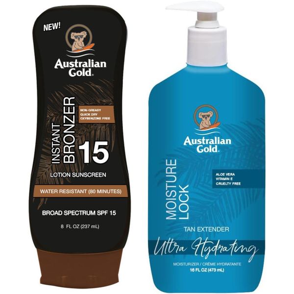Balsamo Australian Gold Con Bronzer SPF15 + Blocco Di Umidità 473Ml-image