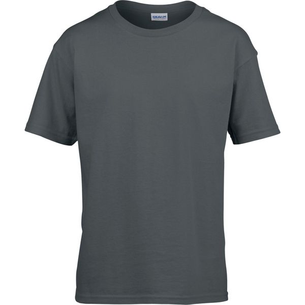 Maglietta Gildan Softstyle Per Bambini PC3387 (7-8 Anni (128)) (Charcoal)-image