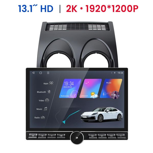 13.1 " Carplay Android 14 Touchscreen Autoradio Per Nissan Qashqai 1 J10 (2006-2013) Gps Navi 4G Wifi Bt Fm Dab+ 6+128G Con Pulsanti"-image