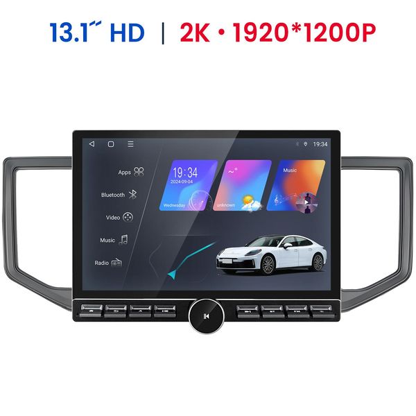13.1 " Carplay Android 14 Touchscreen Autoradio Per Vw Crafter 2017-2024 Gps Navi 4G Wifi Bt Fm Dab+ 6+128G Mit Tasten"-image