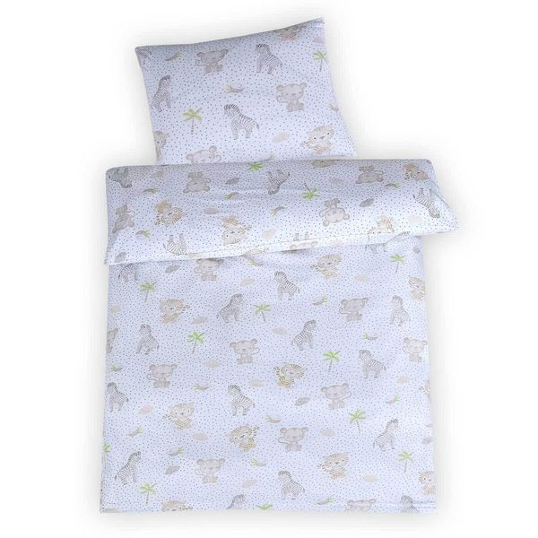 Lenzuola Per Culla - Per Baby Born - 100% Cotone Con Cerniera - Accessori Per Culla - I Vostri Bambini Felici - In Formato 80 X 80 Cm + 35 X 40 Cm-image