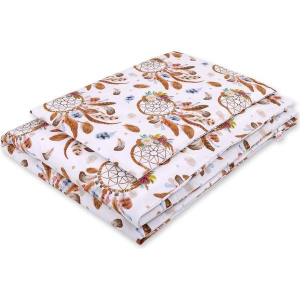 Biancheria Da Letto Per Bambini 2 Pezzi 135X100 Cm In Cotone - Acchiappasogni Bianco-image
