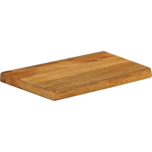 Vidaxl Piano Da Tavolo Con Bordo Ad Albero 50X40X2,5 Cm In Legno Massiccio Di Mango-image