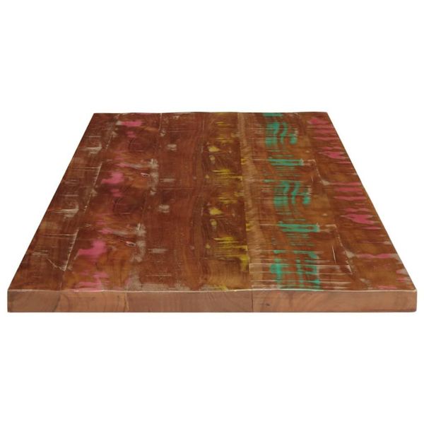 Vidaxl Piano Da Tavolo 100X50X2,5 Cm Rettangolare In Legno Massiccio Antico-image