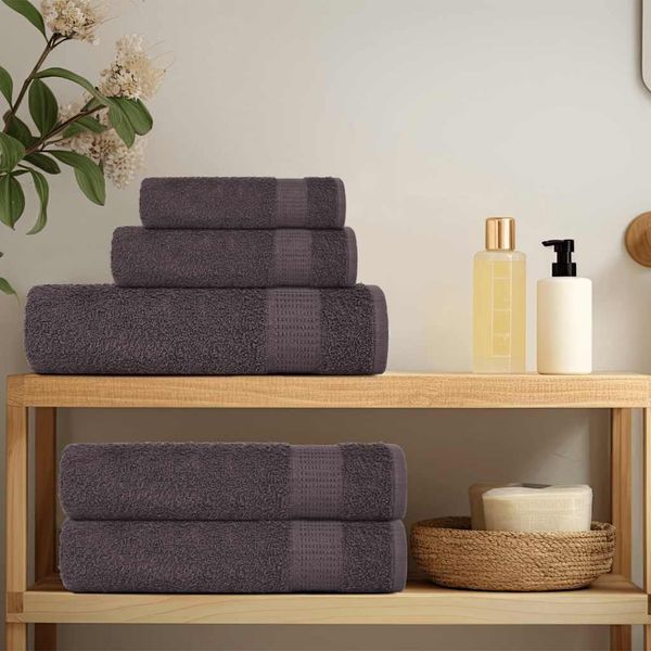 Vidaxl Asciugamani 50 Pz. Antracite 50X100 Cm 360 G/M² 100% Cotone-image