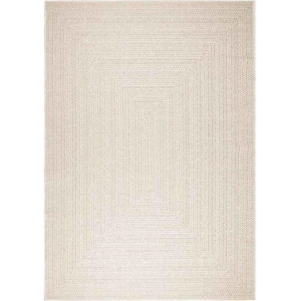 Vidaxl Tappeto Zizur Crema 200X290 Cm Effetto Juta Per Interni Ed Esterni-image