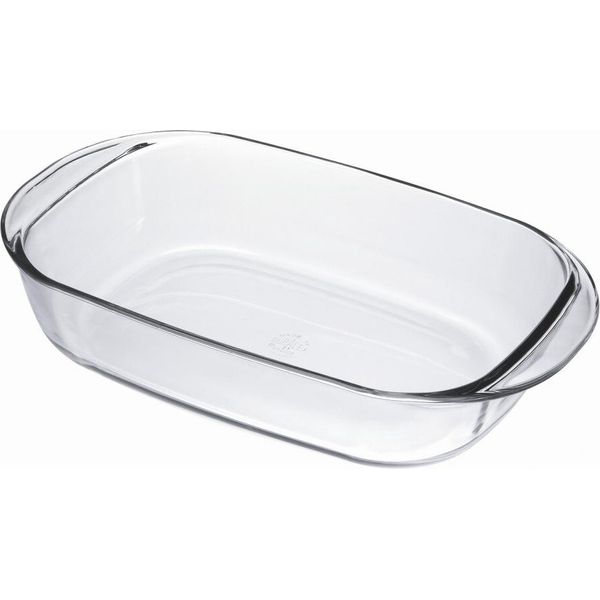 Teglia Da Forno Ibili-Kristall, Vetro Borosilicato, 27X14X7 Cm, Trasparente-image