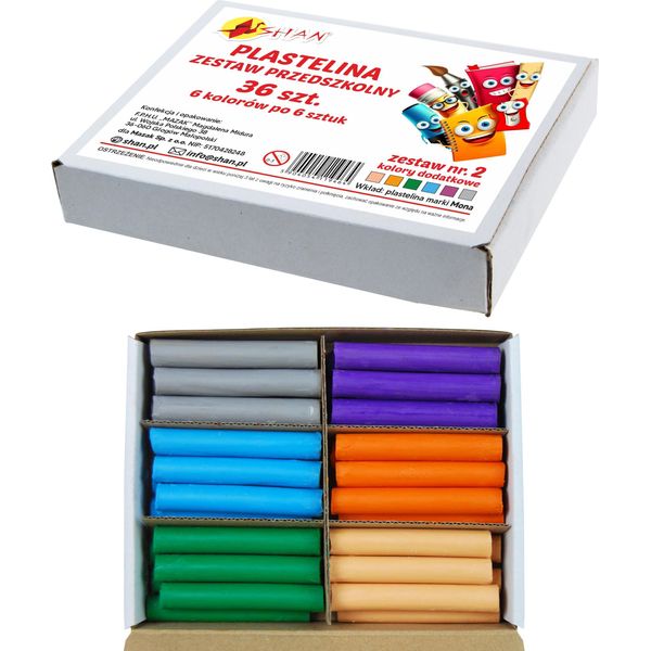 Set Di Plasteline Per La Scuola Materna 36 Pezzi No. 2 Shan-image