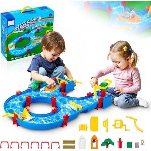 Tavolo Da Gioco Con Sabbia E Acqua 39 Pezzi - Tavolo Da Gioco Per Bambini Dai 3 Anni In Su-image