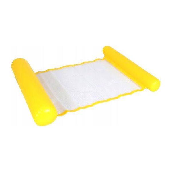 Amaca Gonfiabile Acqua Materasso Piscina Lounge Galleggiante Gonfiabile Giallo-image